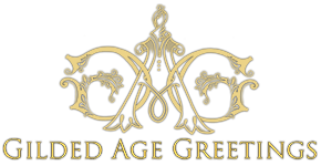 Gilded Age Greetings, purveyors of handmade greeting cards, custom holiday cards and handmade greeting cards for all occasions.  Our team of artisans, hand craft the worlds most beautiful cards